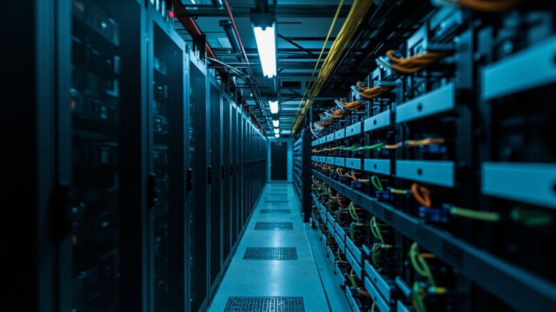 Infraestructura de fibra óptica de Megacable en torre de telecomunicaciones